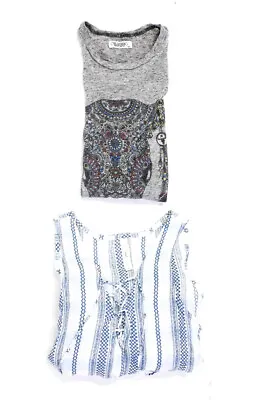 $32.99 • Buy Lauren Moshi Cool Change Womens T Shirt Dress Blue Gray Size XS Lot 2