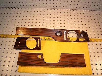 Mercedes W114 250C 280C Coupe Front Dash ZEBRANO Wood Genuine 1 Set Of 3 Covers • $599