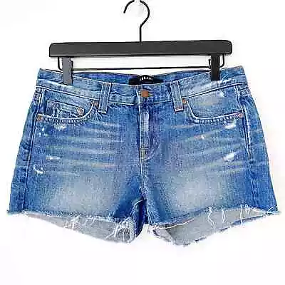 J Brand | Cut Off Mid-Rise Denim Shorts Blue | 26 • $15