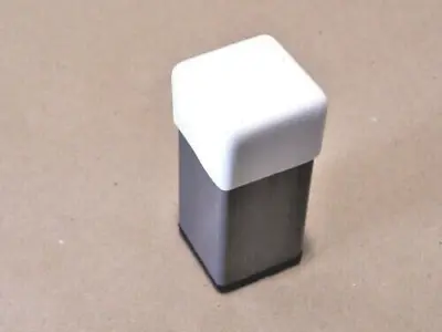 WHITE VINYL Square Cap Covers The End Of A 1  Square Tube • $1