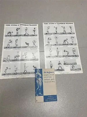 Bob Hoffman's SIMPLIFIED SYSTEM Of SWING BAR TRAINING Muscle Booklet With Charts • $18.49