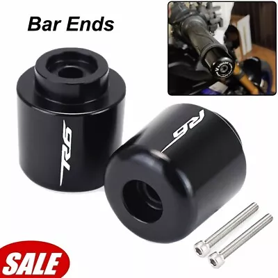 M6 Handle Bar Ends Grip Plug Cap CNC Aluminum Pair For 2006-2020 YAMAHA YZF R6 • $17.99