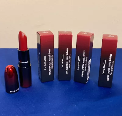 Mac Love Me Lipstick 423 E FOR EFFORTLESS Full Size 3g 0.1 Oz. Lot Of 4 • $27.95