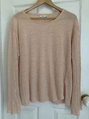 £8.06 • Buy Vince Linen Sweater L Peach Pink