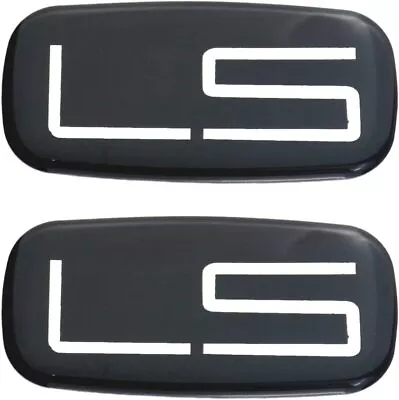 2PCS LS Emblem Car Badge Sticker Decal For 99-07 Silverado Suburban Chrome/Black • $12.59