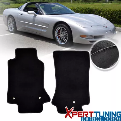 Fits Chevy Corvette Floor Mats Carpet Front Full Set With Optional Colors • $41.78
