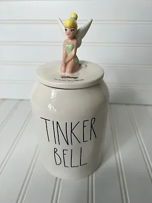 Rae Dunn Artisan Collection Disney Tinker Bell Canister Treat Jar Cookie NEW • $33.74