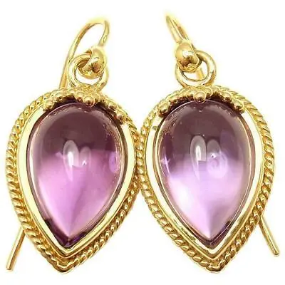 $2000 • Buy New! Authentic Temple St. Clair 18k Yellow Gold Chinese Bead Amethyst Earrings