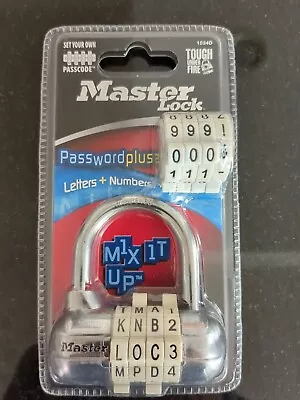 Master Lock Word & Number Combo Pad Lock (1534D)  • $9.99