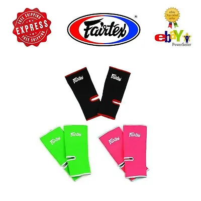 Fairtex Muay Thai Kick Boxing MMA K1 Ankle Guard Protection Supports AS1 • $42.95