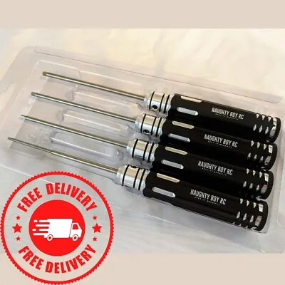 Naughty Boy RC METRIC HEX DRIVER Tool SET (4) 1.5 2.0 2.5 3.0mm Screwdrivers • $21.99