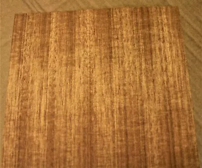 Makore African Cherry Raw Wood Unbacked Veneer  34.5 X 8 Inches          6925-26 • $7.99