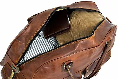 Men's Genuine Italian Leather Vintage Laptop Messenger Made By Hand Satchel Bag • $61.29