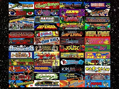 Arcade Video Game Marquee Fridge Magnet (Choose From List) (Size: 4.5 X 1.5) NEW • $6