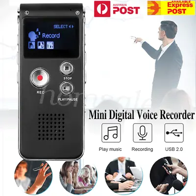8/16/32GB Dictaphone USB Voice Recorder Rechargeable Digital Audio Sound MP3 AU • $27.99