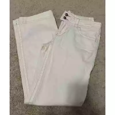 Cabi Jeans Size 8L White #343 Mid-Rise Flare Leg 5-Pocket Denim • $25