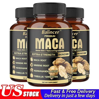 Maca Capsules - Men's Health Muscle Health Male Testosterone Booster • $13.29