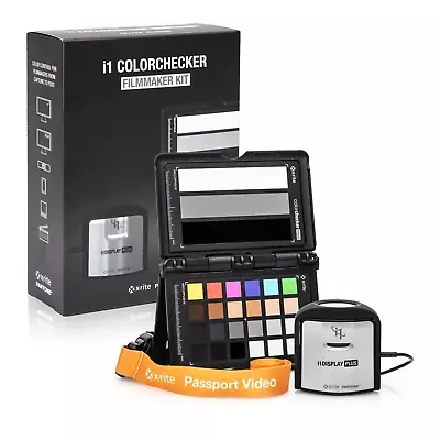 $349.99 • Buy X-Rite I1 ColorChecker Filmmaker Kit- I1Display Pro Plus & ColorChecker Passport