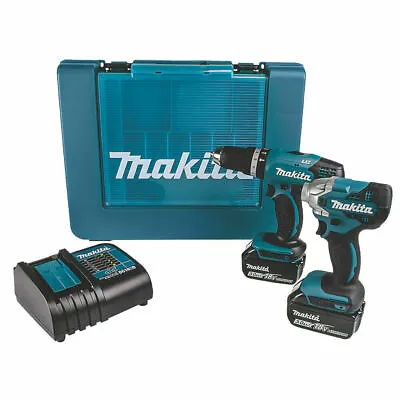 Makita Dlx2336s 18v 3.0ah Li-ion Lxt Cordless Twin Pack Drill & Impact Driver • £245