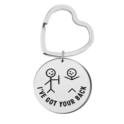 Stainless Steel Key Chain Keyring Friends Friendship Love Funny Birthday Gift  • £3.89