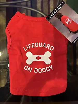 Zack & Zoey Dog Shirt Lifeguard On Doody XS • $11.99