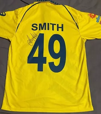 $299 • Buy Steve Smith Signed One Day Shirt