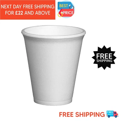 £104.99 • Buy Insulated Polystyrene Disposable Dart Foam Cups With Lids 12oz For Hot Drinks
