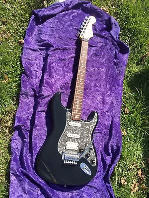 Fender Stratocaster Deluxe Fat Strat Floyd Rose II MIM HSS Black Guitar • $599