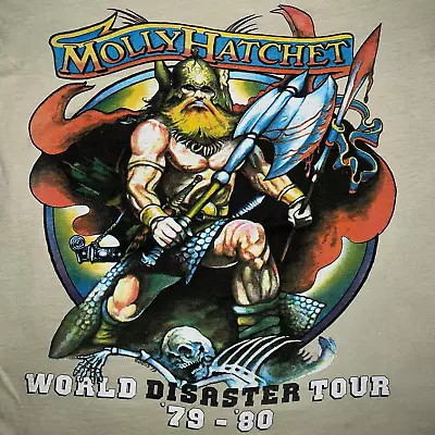 1979 Molly Hatchet World Tour Classic T-Shirt Size S-5XL Men's Cotton HN976 • $20.89