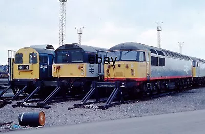 35mm Railway Slide- BR Locos 20152 58024 & 56011 @ Toton • £3.25
