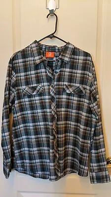 $19.99 • Buy Merrell Women's Vagabond Flannel Shirt Gr/Brown Plaid LS  Size XL - NWOT's