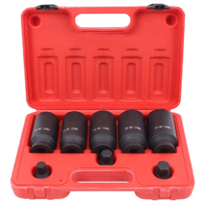 $39.99 • Buy 8PCS Deep Impact Socket Set 30mm 32mm 34mm 35mm 36mm 12 Point Axle Nut Sockets