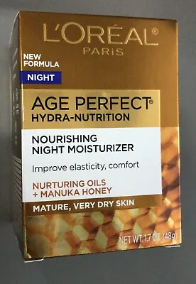 L'Oreal Age Perfect Hydra-Nutrition 1.7oz Nourishing Night Moisturizer (d6) • $17