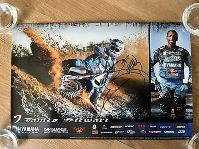 $40 • Buy James Stewart*autographed*poster*yamaha*red Bull*brand New*