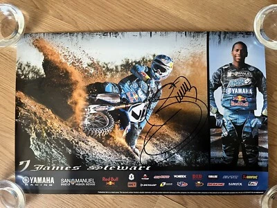 $40 • Buy James Stewart*autographed*poster*yamaha*red Bull*brand New*