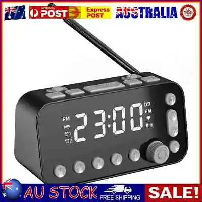 $35.89 • Buy DAB+FM Radio Clock Alarm LED Digital Sleep Bedside Dual Timer Large Size Display