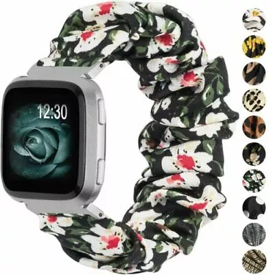 Scrunchie Soft Cloth Watch Band Strap For Fitbit Versa 1 2 1st 2nd Gen / Lite • $15.99