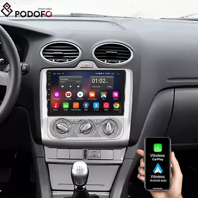 For Ford Focus 2004-2011 9'' Android 13 Car Stereo Radio GPS NAV WiFi Bluetooth • £114.99