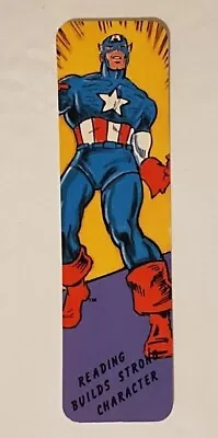 1986 One Stop Posters Marvel Comics Captain America Bookmark BRAND NEW • $10