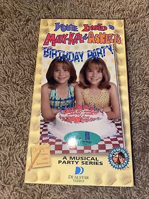 You're Invited To Mary-Kate And Ashley Birthday Party VHS Tape Olsen Twins Kids • $3.35