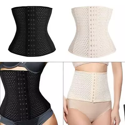 £6.79 • Buy Body-Shaper Waist Training Trainer Cincher Underbust Boned Mesh Corset Shapewear