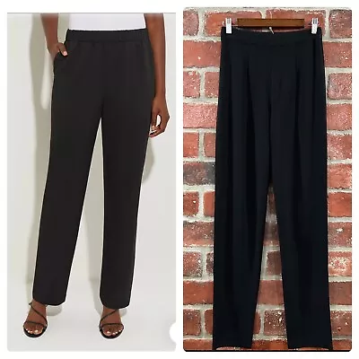 Misook Black Acrylic Woven Straight Leg Pants Size XS • $20.16