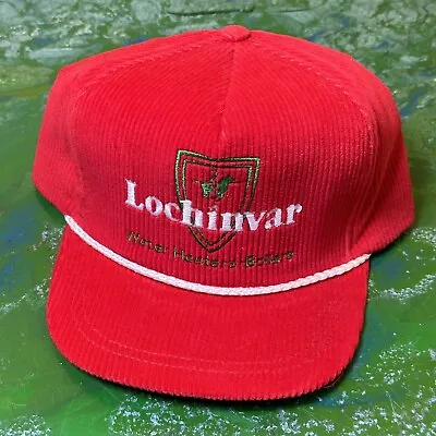 Vtg Corduroy Trucker Hat Baseball Cap Lochinvar Water Heaters Boilers Grandpa • $19.99