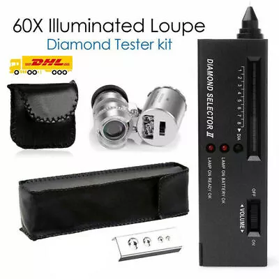 £13.99 • Buy Gold Silver Diamond Gemstones Selector Testing Digital Electronic Tester Kit UK