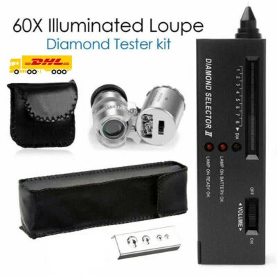 £13.99 • Buy Gold Silver Diamond Gemstones Selector Testing Digital Electronic Tester Kit UK