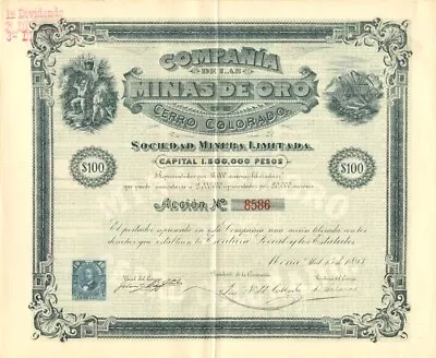 Compania De Las Minas De Oro De Cerro Colorado - Mexican Stocks & Bonds • $90