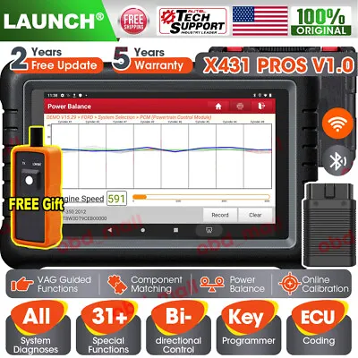 $729 • Buy LAUNCH X431 PROS V1.0 Auto Key Coding OBD2 Scanner Bi-irectional Diagnostic Tool