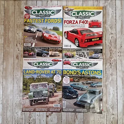 Classic & Sports Car Magazines X 4 Motoring Cars Automobiles 2018-2019 • £4.99