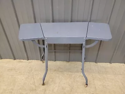 $128.88 • Buy Vintage Industrial Steampunk Rolling Drop Leaf Typewriter Table Desk Metal Stand