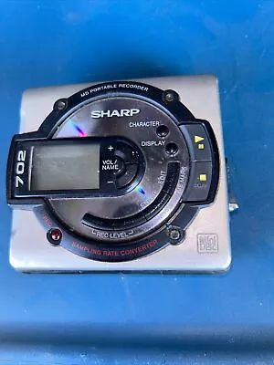 Sharp MD MS 702 Md Minidisc PORTABLE MINIDISC RECORDER PARTS REPAIR As Is • $34.99